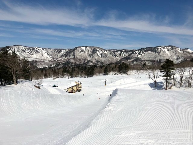 会津高原南郷スキー場のハーフパイプ