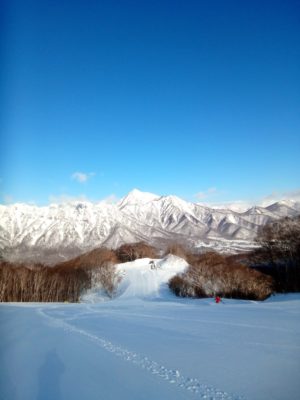 戸隠スキー場からの景色