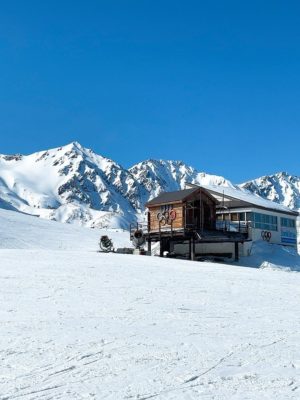 長野オリンピックのスタート小屋