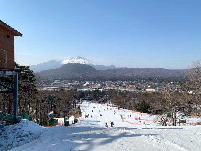 軽井沢プリンスホテルスキー場の全景